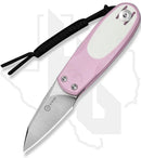 CIVIVI Purr C25054-4 - Powder Pink & White G-10, Satin