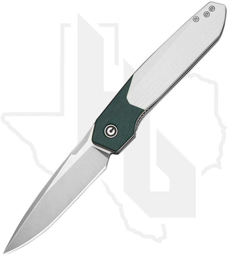 CIVIVI Brr15 Light C25063-4 - Teal Green & White G-10, Satin