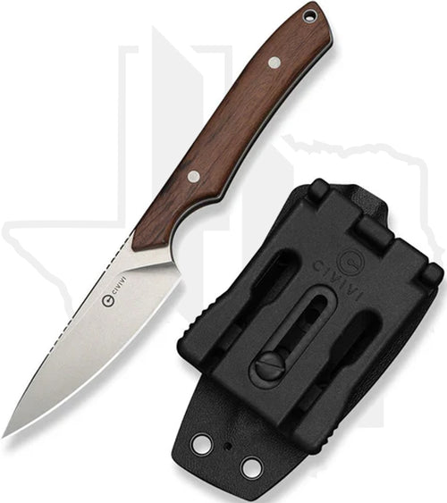 CIVIVI High Grass Field Knife C25084-3 - Guibourtia Wood, Stonewashed