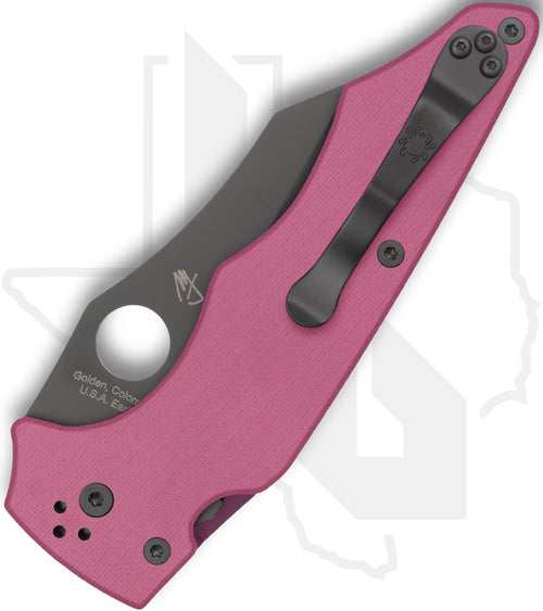 Spyderco Sprint Run YoJumbo C253GPNBKP - Black, Pink G-10