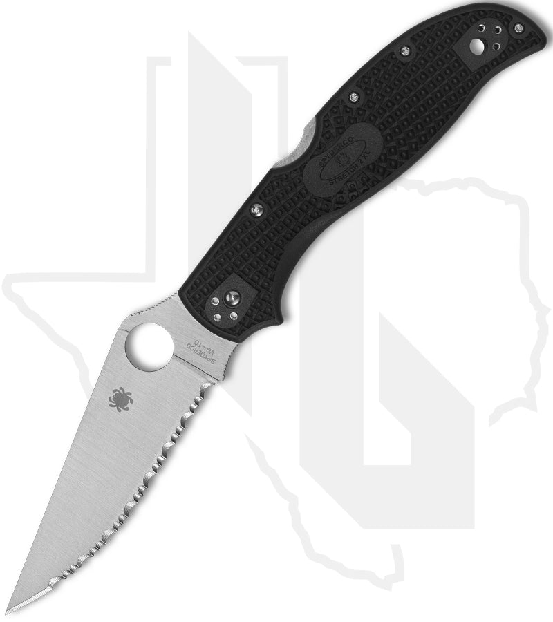 Spyderco Stretch 2 XL Lightweight C258SBK - Black FRN, SpyderEdge