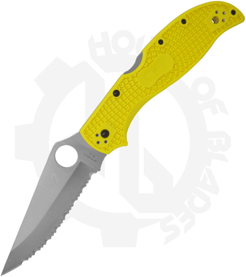 Spyderco Stretch 2 XL Lightweight Salt C258SYL - Yellow FRN, SpyderEdge
