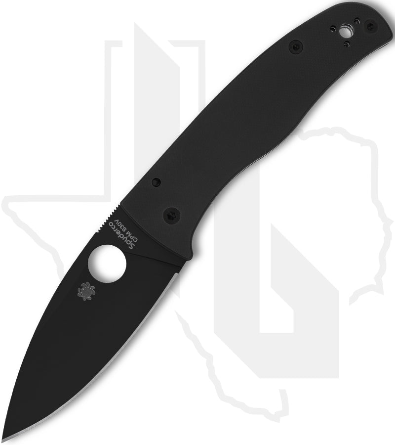 Spyderco Bodacious C263GPBK - Black, Black G-10