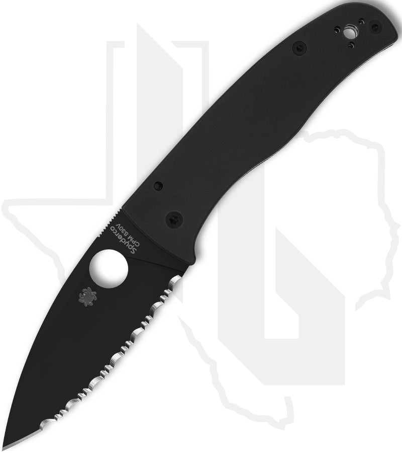 Spyderco Bodacious C263GSBK - Black, Black G-10, SpyderEdge