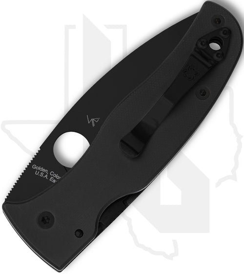 Spyderco Bodacious C263GSBK - Black, Black G-10, SpyderEdge
