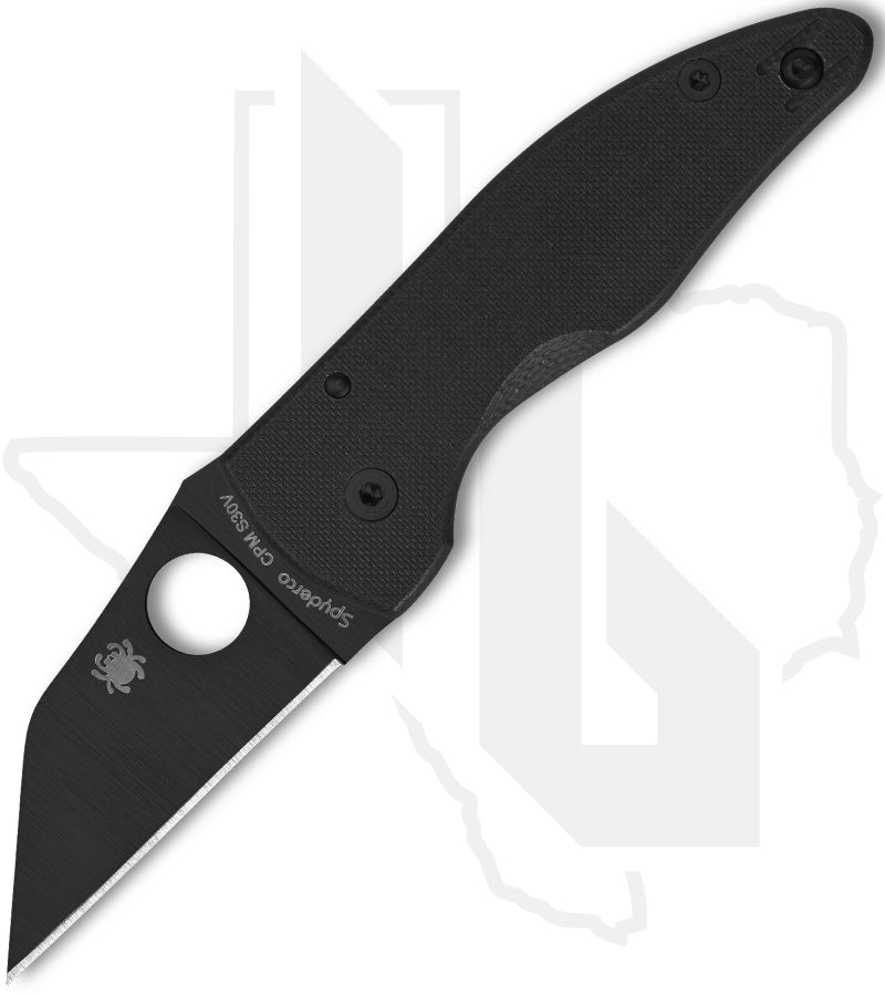 Spyderco MicroJimbo C264GPBK - Black, Black G-10