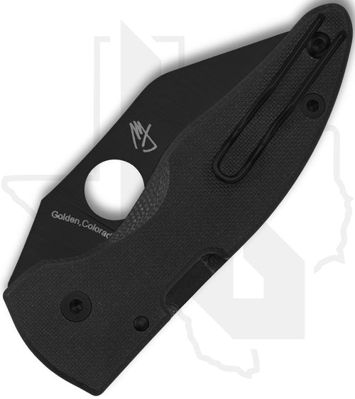 Spyderco MicroJimbo C264GPBK - Black, Black G-10