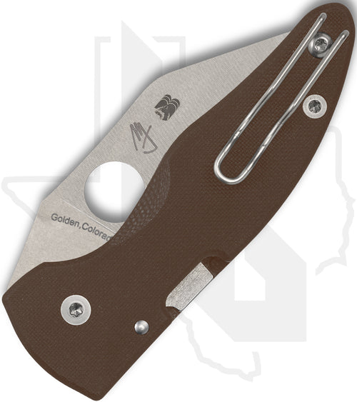 Spyderco Sprint Run MicroJimbo C264GPBN15V - Brown G-10