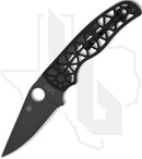 Spyderco Edgerati C266BKALBKP - Black, Black Aluminum