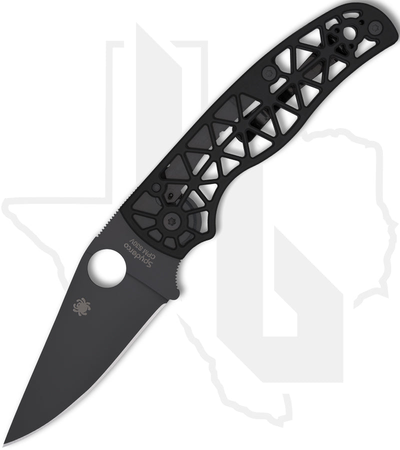 Spyderco Edgerati C266BKALBKP - Black, Black Aluminum