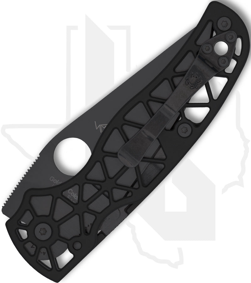 Spyderco Edgerati C266BKALBKP - Black, Black Aluminum