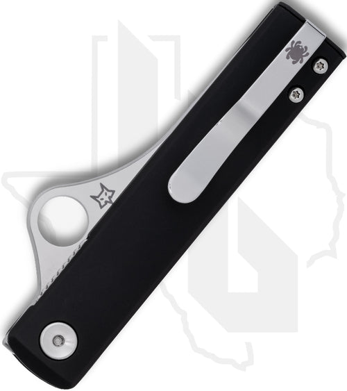 Spyderco Essenza C272ALBKP - Black Aluminum