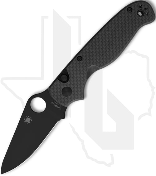 Spyderco ButtonUp C275CFPBK - Black, Carbon Fiber/G-10 Laminate