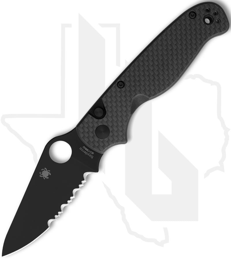 Spyderco ButtonUp C275CFPSBK - Black, Carbon Fiber/G-10 Laminate