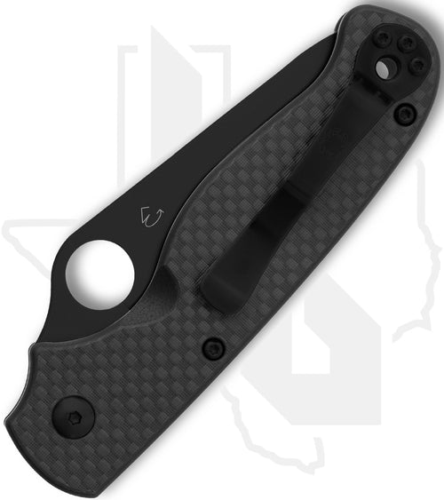 Spyderco ButtonUp C275CFPSBK - Black, Carbon Fiber/G-10 Laminate