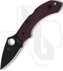 Spyderco Sprint Run Dragonfly 2 Lightweight C28BGBKP2 - Black, Burgundy FRN