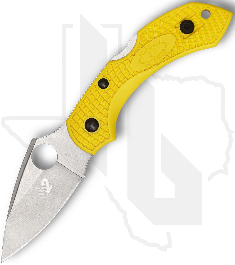 Spyderco Dragonfly 2 Lightweight Salt C28PYL2 - Yellow FRN