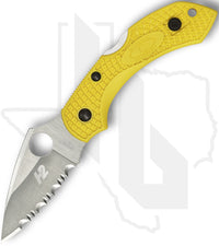 Spyderco Dragonfly 2 Lightweight Salt C28SYL2 - Yellow FRN, SpyderEdge