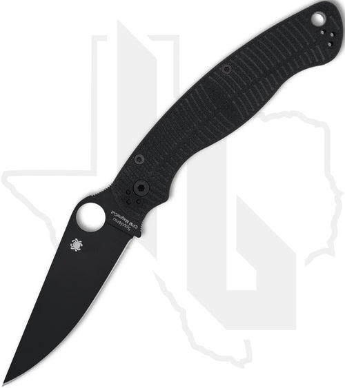 Spyderco Military 2 Salt C36GMCBKP2 - Black, Black G-10
