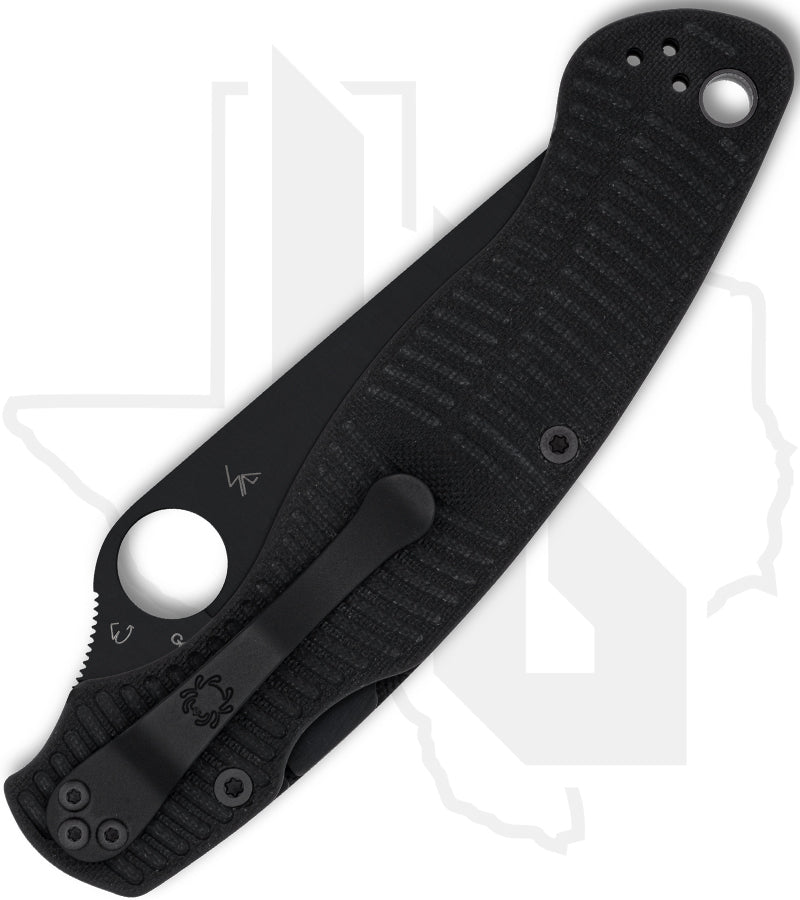 Spyderco Military 2 Salt C36GMCBKP2 - Black, Black G-10