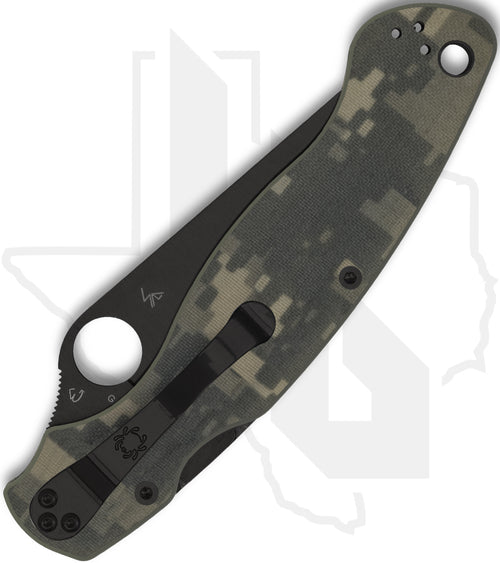 Spyderco Military 2 C36GPCMOBK2 - Black, Camo G-10