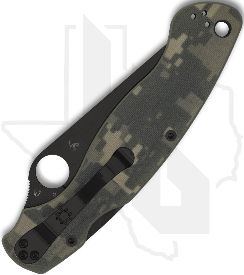 Spyderco Military 2 C36GPCMOBK2 - Black, Camo G-10