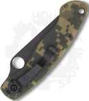 Spyderco Military C36GPCMOBK - Black, Camo G-10