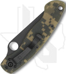 Spyderco Military C36GPCMOBK - Black, Camo G-10