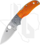 Spyderco 50th Anniversary Native 5 C41BA50TH - Amber Bone, Mosaic Damascus Bolsters