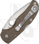 Spyderco Native 5 C41MPCW5 - Brown Canvas Micarta