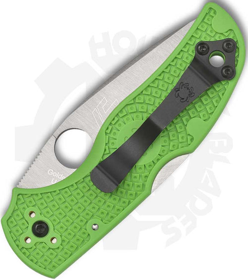 Spyderco Native 5 Lightweight Salt C41SGR5 - Green FRN, SpyderEdge