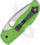 Spyderco Native 5 Lightweight Salt C41SGR5 - Green FRN, SpyderEdge