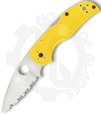 Spyderco Native 5 Lightweight Salt C41SYL5 - Yellow FRN, SpyderEdge