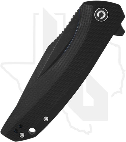 CIVIVI Baklash C801H - Black G-10, Black Stonewashed