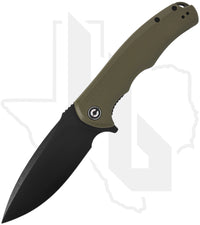 CIVIVI Praxis C803F - OD Green G-10, Black Stonewashed