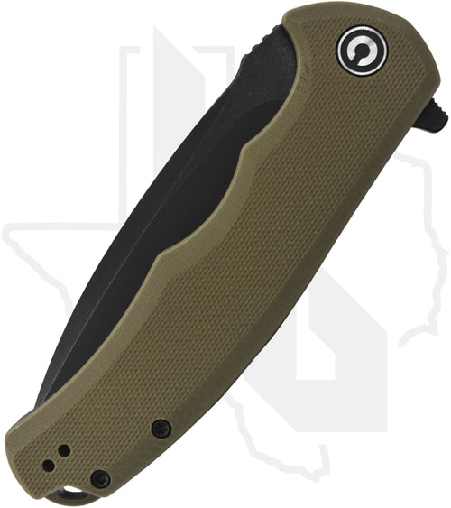CIVIVI Praxis C803F - OD Green G-10, Black Stonewashed