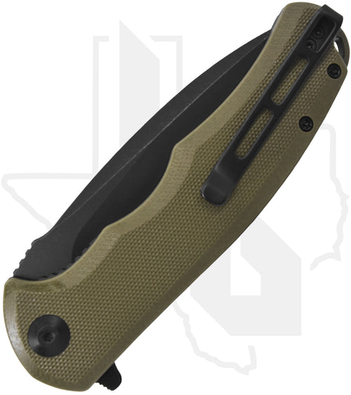 CIVIVI Praxis C803F - OD Green G-10, Black Stonewashed