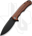 CIVIVI Praxis C803H - Guibourtia Wood, Black Stonewashed