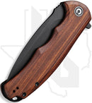 CIVIVI Praxis C803H - Guibourtia Wood, Black Stonewashed