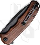 CIVIVI Praxis C803H - Guibourtia Wood, Black Stonewashed