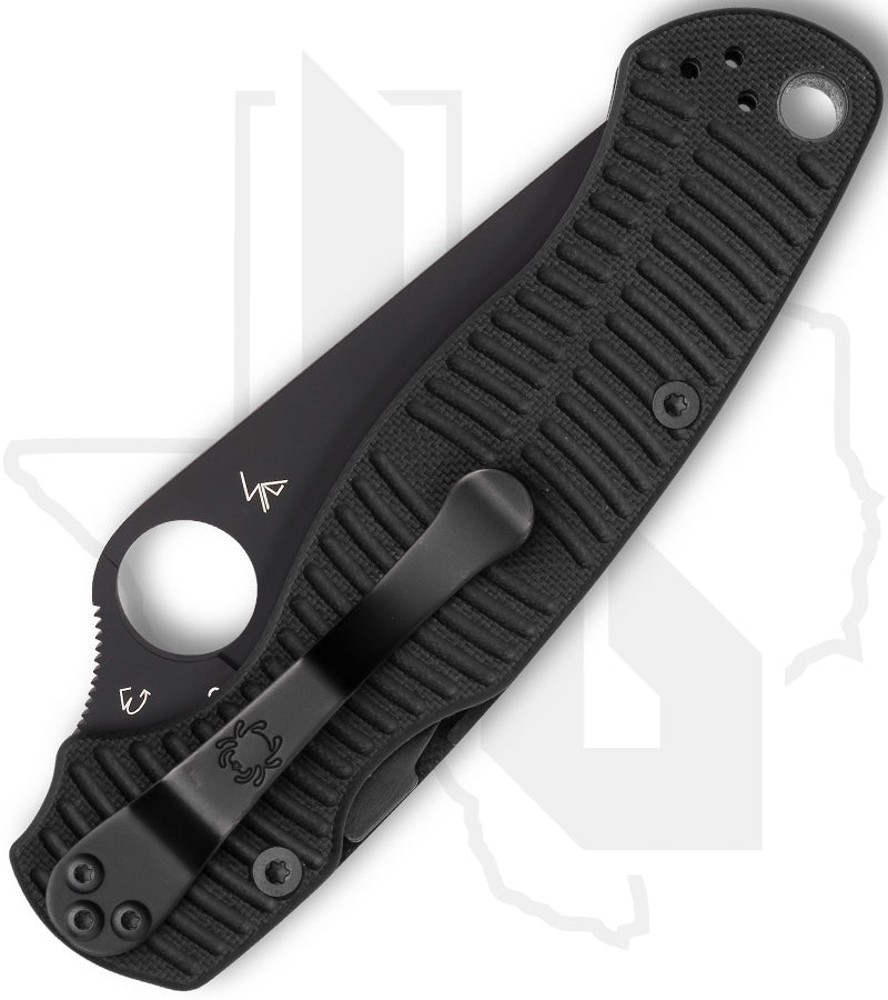 Spyderco Para Military 2 Salt C81GMCBKP2 - Black, Black G-10