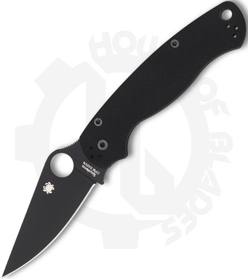 Spyderco Para Military 2 C81GPBK2 - Black, Black G-10