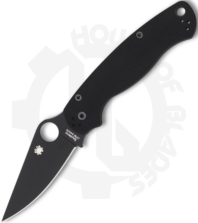 Spyderco Para Military 2 C81GPBK2 - Black, Black G-10