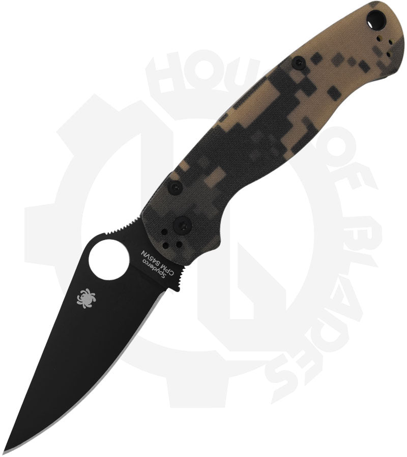 Spyderco Para Military 2 C81GPCMOBK2 - Black, Camo G-10