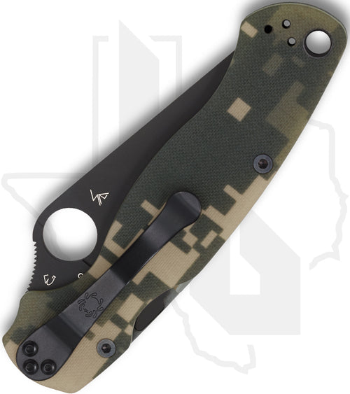Spyderco Para Military 2 C81GPCMOBK2 - Black, Camo G-10