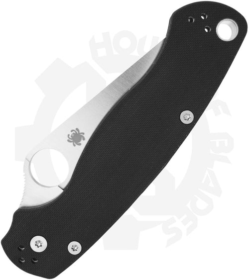 Spyderco Para Military 2 Left Handed C81GPLE2 - Black G-10
