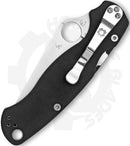 Spyderco Para Military 2 Left Handed C81GPLE2 - Black G-10