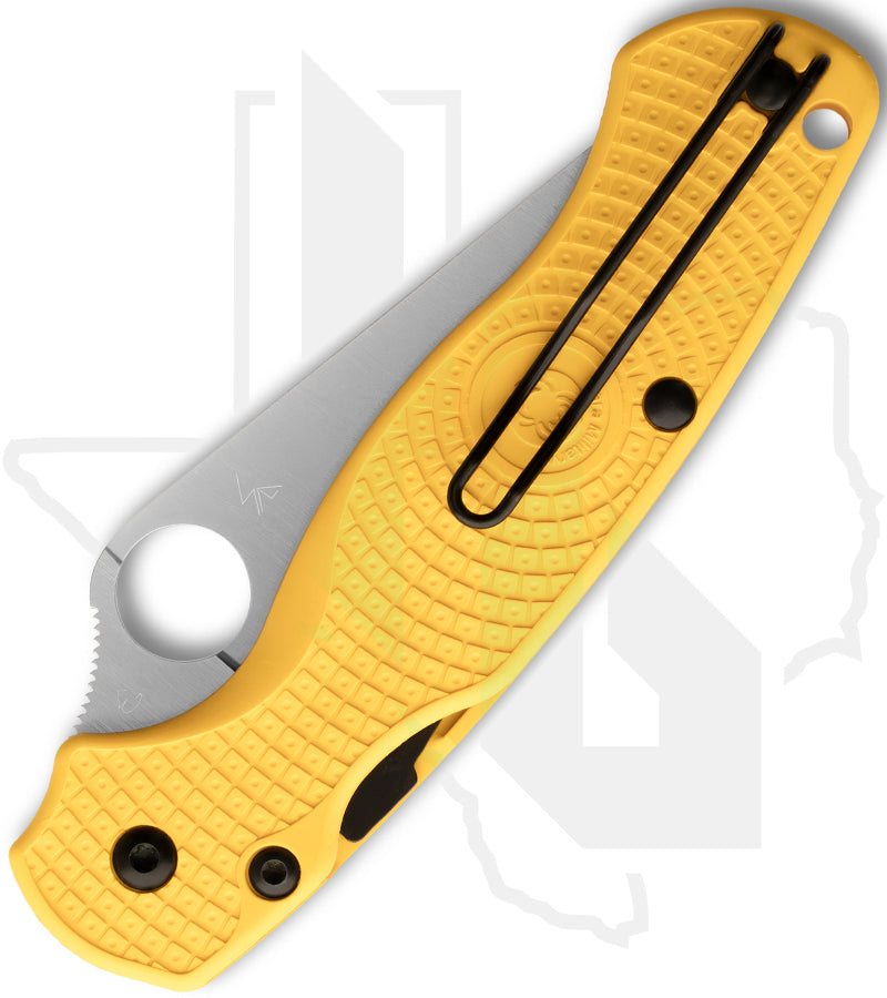 Spyderco Para Military 2 Lightweight Salt C81PYL2 - Yellow FRN