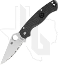 Spyderco Para Military 2 Lightweight C81SBK2 - Black FRN, SpyderEdge