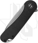 CIVIVI Elementum C907DS - Black G-10, Carbon Fiber, Damascus